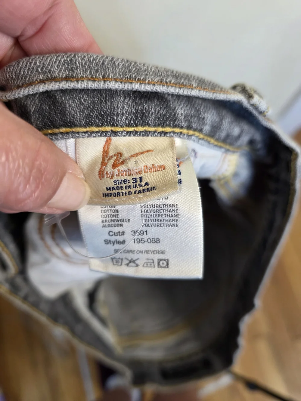 Vinyage Citizens of Humanity Gray Bootcut Jeans with Horse Bit Pocket Detail